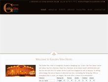 Tablet Screenshot of hotelgoldenview.com